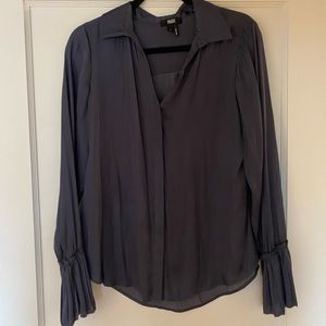 Paige silk grey blouse